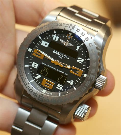 breitling watch with emergency beacon.